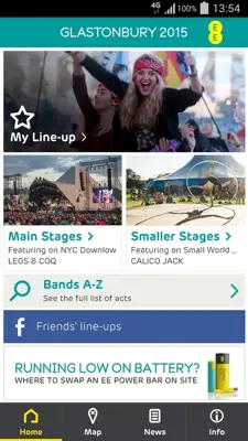 Glastonbury android App screenshot 3